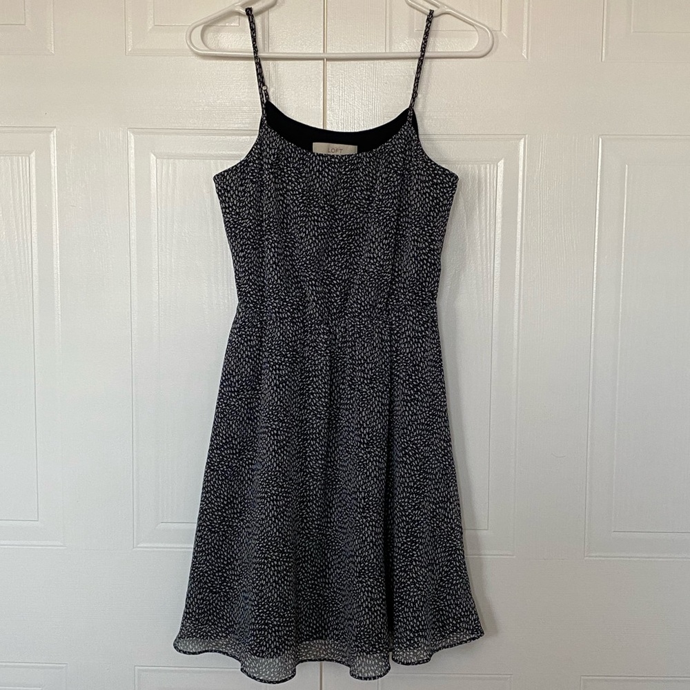 LOFT Floral Strappy Dress